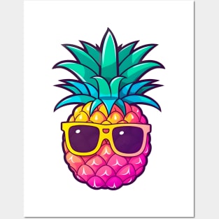 Pinapple Sunglasses Posters and Art